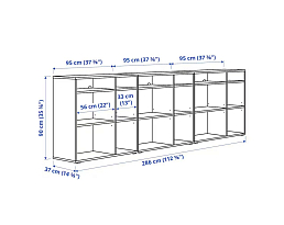 Изображение товара Стеллаж Вихалс white ИКЕА (IKEA) на сайте adeta.ru